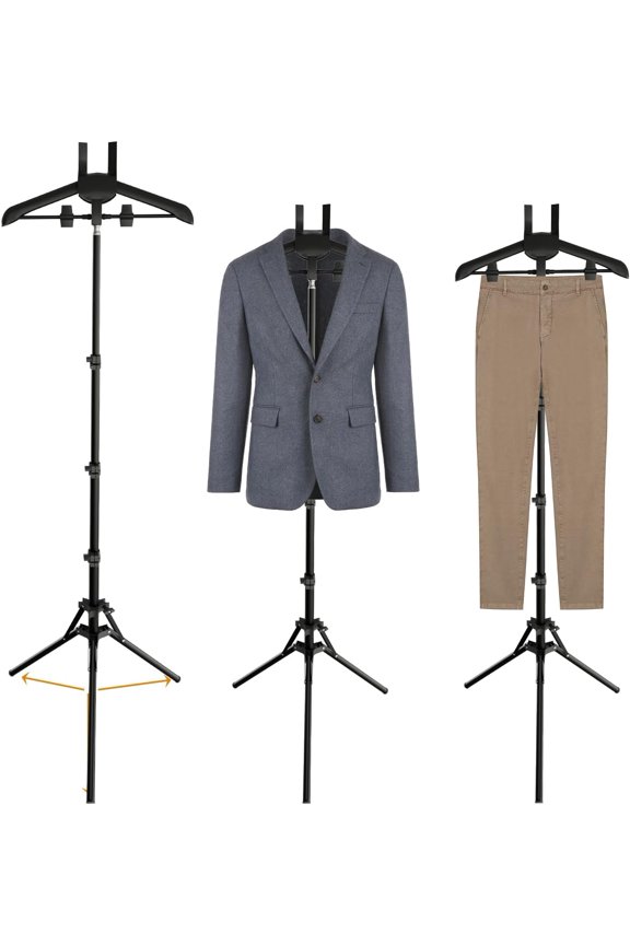 Adjustable Shirt Display Stand 32-65 Inch, T Shirt Display,Foldable Clothing Display Stand Mannequin Torso for Retail Vendors, Multi-Use Steamer Rack Stand for Clothes Garment
