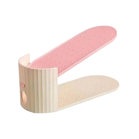 Adjustable Shoe Storage Rack, Color Block Double-Layer Adjustable ...