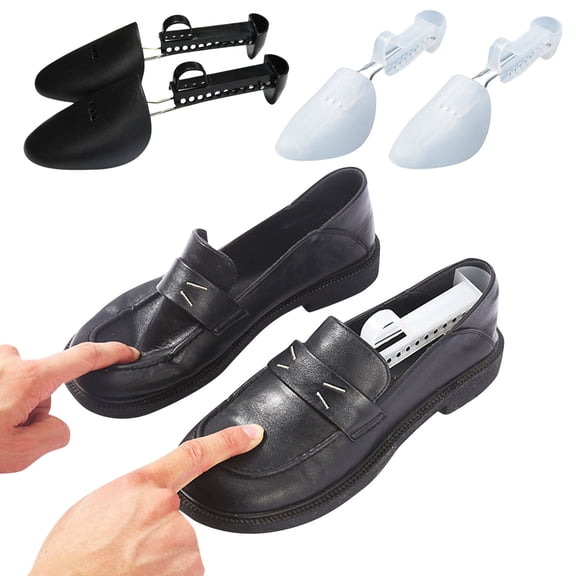 Adjustable Shoe Tree & Stretcher – Universal Shape Maintainer for Sneakers & Leather Shoes,Durable Plastic Shoe Support Frame for Men & Women,Pair
