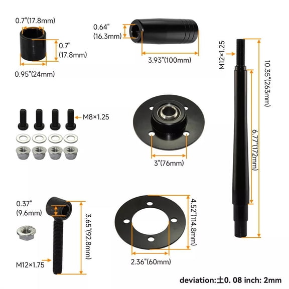 Adjustable Short Shifter Throw Shifter Gear Shift Knob For Bmw E30 E36 E39 E46 All Black Fangkenuo