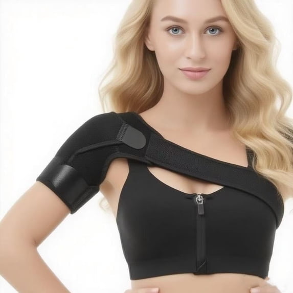 Adjustable Shoulder Brace for Men & Women – Rotator Cuff Support, Pain Relief, Arm Sling & Compression Sleeve, Fits Left & Right Arms