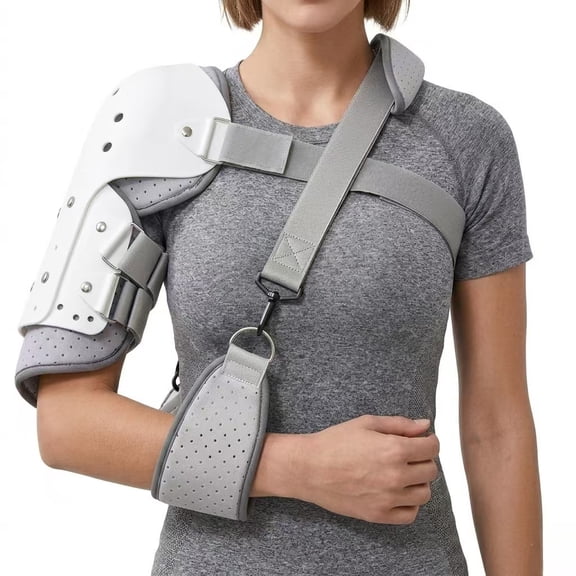 Adjustable Shoulder Immobilizer Brace Support for Rotator Cuff & Humerus Injury Recovery