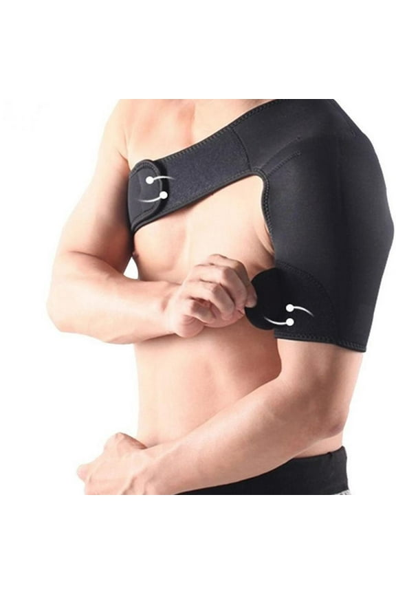Adjustable Shoulder Protector Fitness Sports Shoulder Support Brace Shoulder Elastic Bandage Tap Left Single Shoulder Guard Man Woman