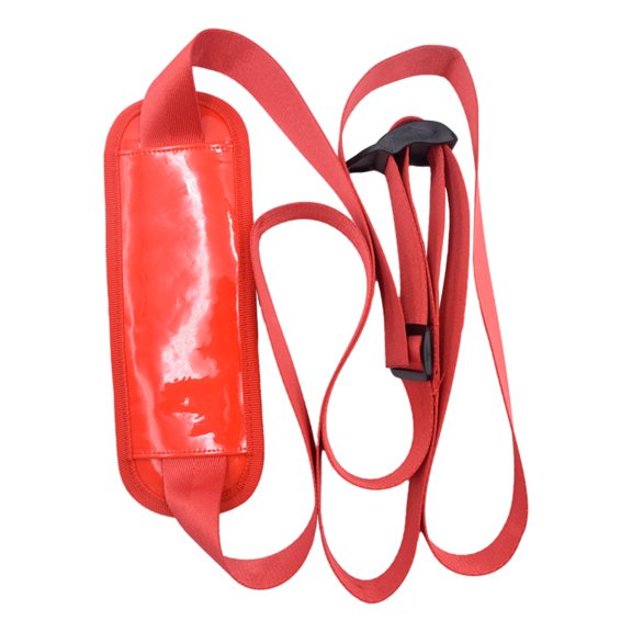 Adjustable Shoulder Strap with Thicken Pad Multifunctional Durable Fittings Fishing Box Bucket Strap with Buckle for Travel Bag Sport Bag red