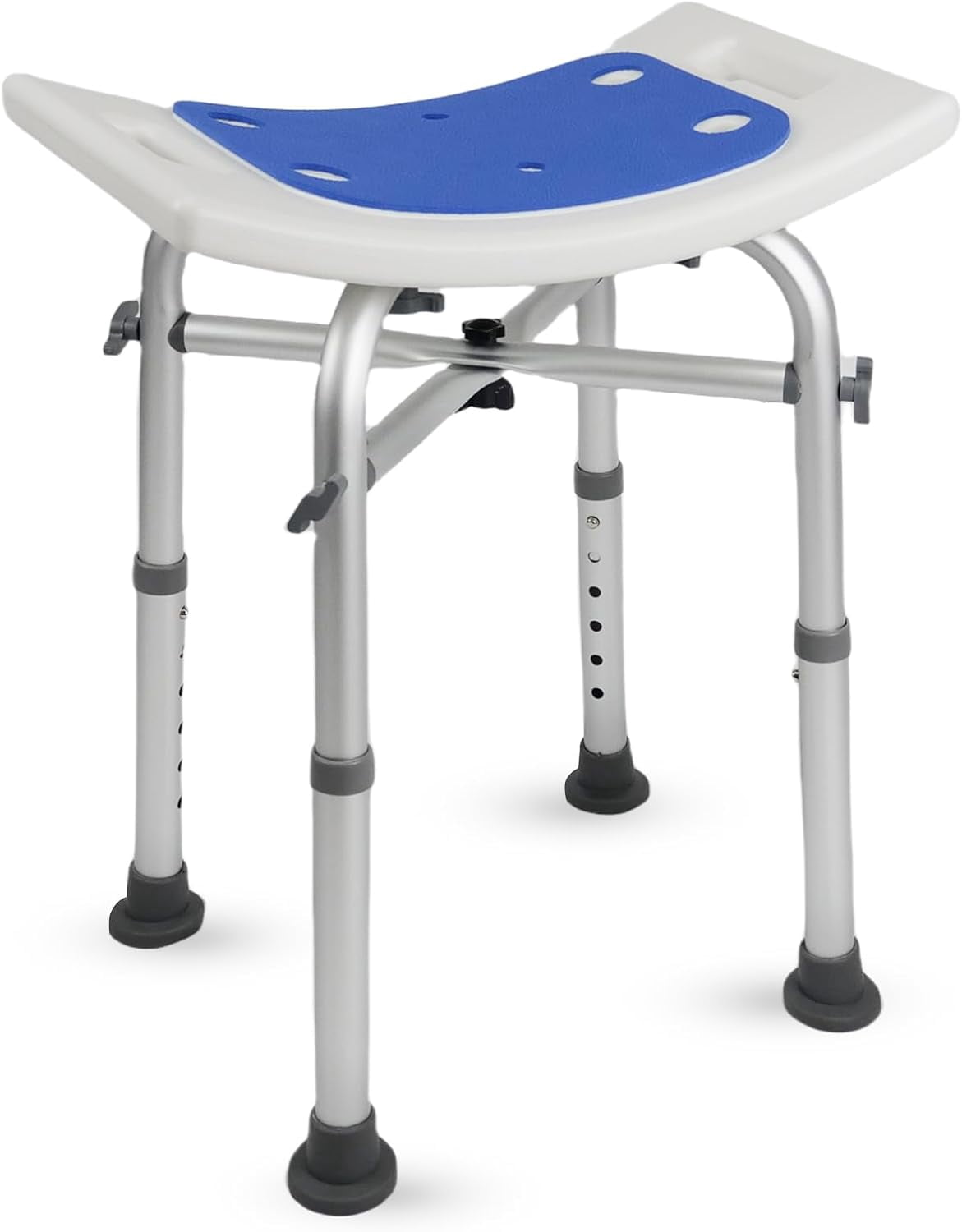 Adjustable Shower Chair for Elderly and Disabled,Stainless Steel Heavy Duty Shower Benches for ...