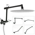 thumbnail image 1 of Matework Adjustable Shower Extension Arm - 16 Inch, Matte Black, Universal Thread, Flexible Height & Angle, 1 of 7