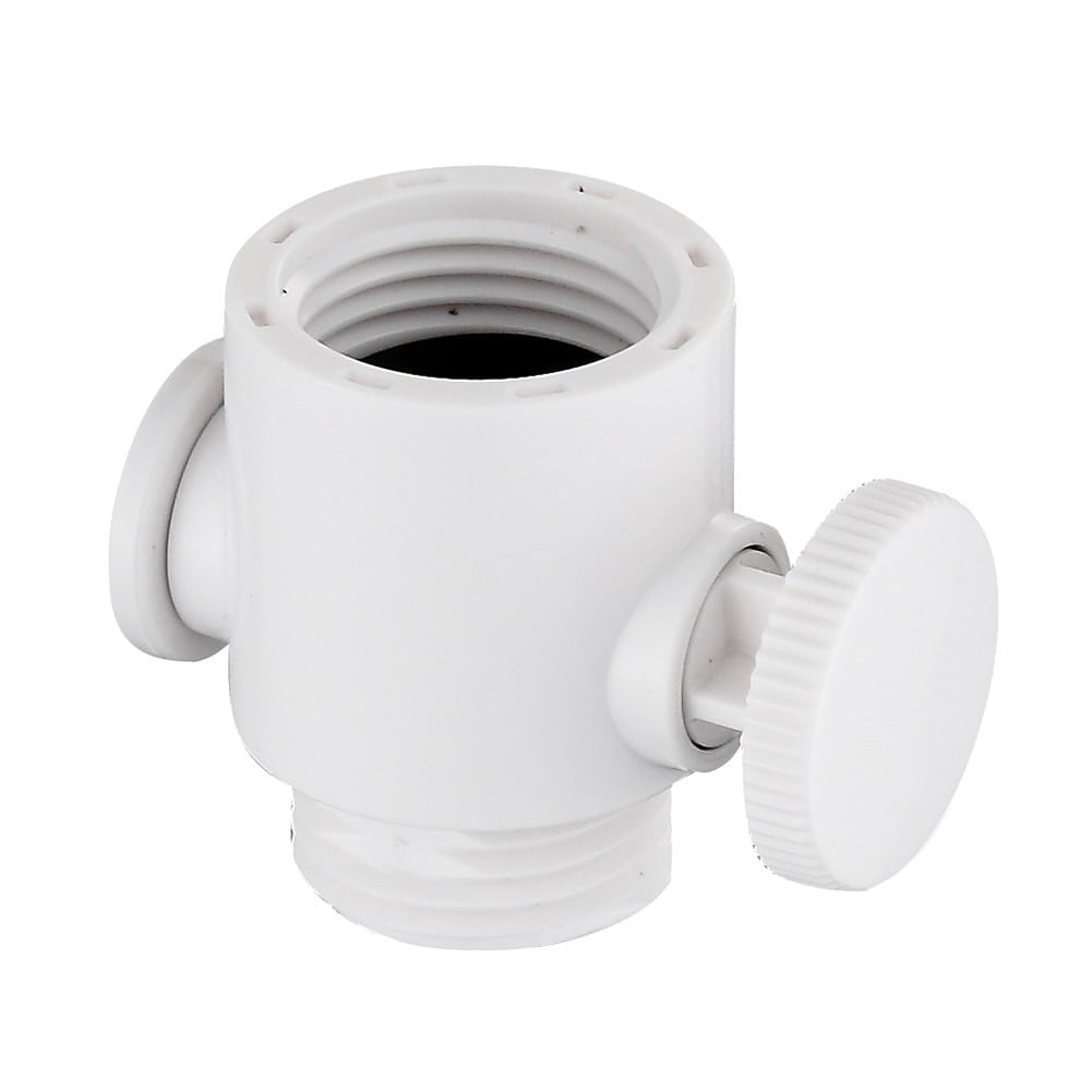 Adjustable Shower Head Diverter Flow Regulator Valve Sprayer ShutOff