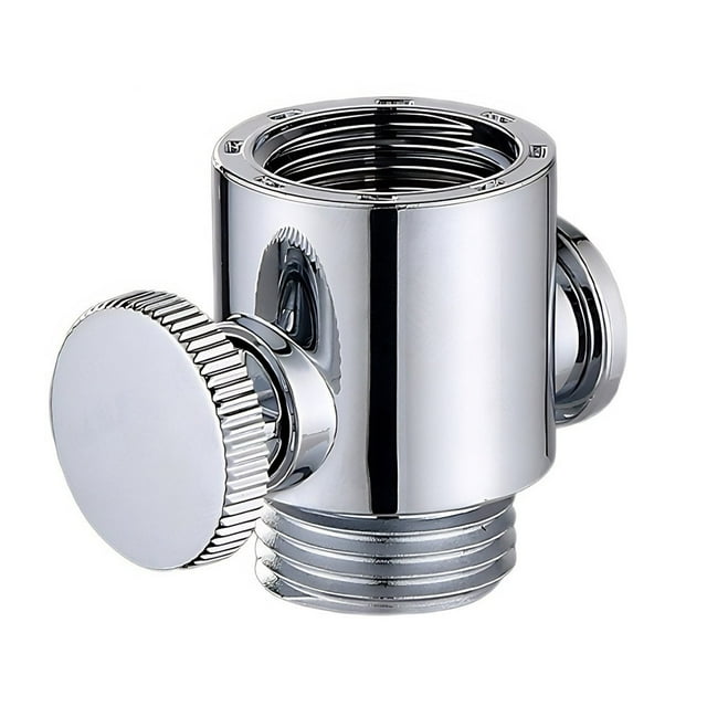Adjustable Shower Head Diverter Flow Regulator Valve Sprayer Shut-Off ...