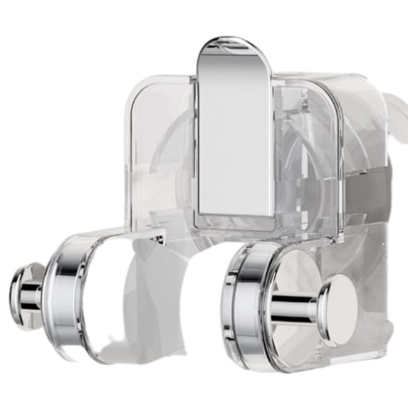 Adjustable Shower Head Holder, Bathroom Suction Cup Handheld Shower Head Bracket, Removable Handheld Showerhead & Wall Mounted Suction Bracket