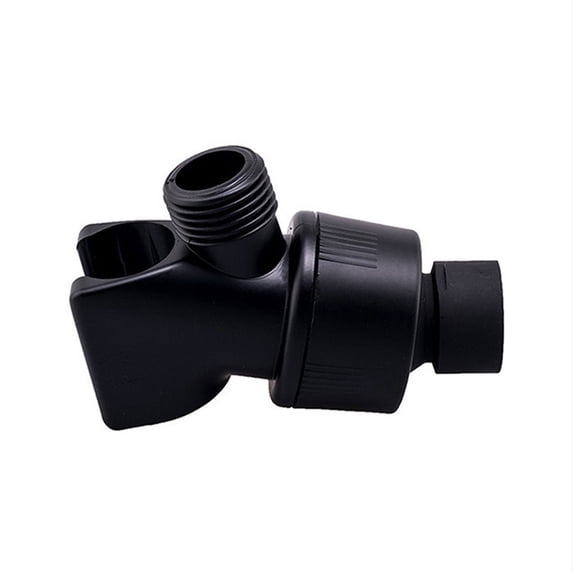 Adjustable Shower Head Holder, Wall-Mounted Handheld Shower Bracket, Universal Fit for Most Shower Hoses, Suction Or Screw Mount, Chrome by Goohae, Black 8*4