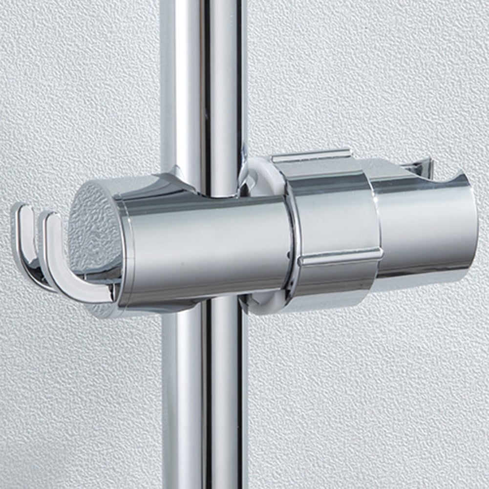 Shower Rota Adjustable Shower Head Holder With 2 Hooks Rotatable Handheld Shower ...