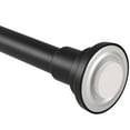 thumbnail image 1 of Design House Classic Steel Adjustable 42"-72" Tension Shower Rod, Matte Black, 1 of 17