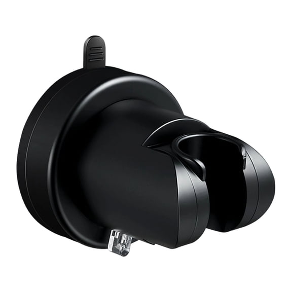 Adjustable Showerhead Bracket,No-Punch Handheld Showerhead Holder, Vacuum Suction Cup Showerhead Bracket (Black)