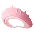 thumbnail image 1 of Adjustable Silicone Shower Cap,Crown Shampoo Shower Hair Washing Hat Skin-friendly Protection Bath Water Block Hat Multifunctional Haircut Shield for Ear & Hair Waterproof( 1pcs 5.9*5.1inch),pink, 1 of 9