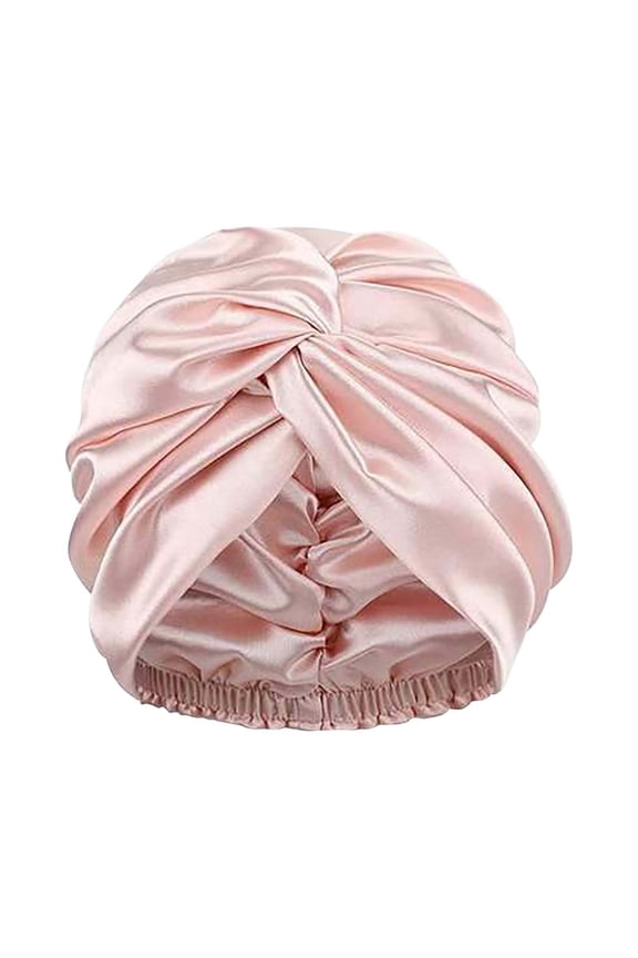 Adjustable Silk Satin Hair Bonnet - Double Layer, Anti-Friction & Breathable, for Sleeping and Protecting Curly/Straight Hair