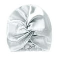 thumbnail image 1 of Adjustable Silk Satin Sleeping Hair Bonnet Double Layer Wrap Cap Turban For Women Men All Hair Types, 1 of 4