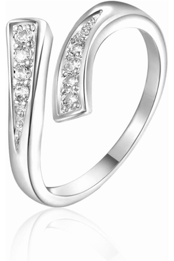 Adjustable Silver Filled Toe Ring for Women, Waterproof Non-Tarnish Big Toe Rings with Moonstone Snake Knot Design