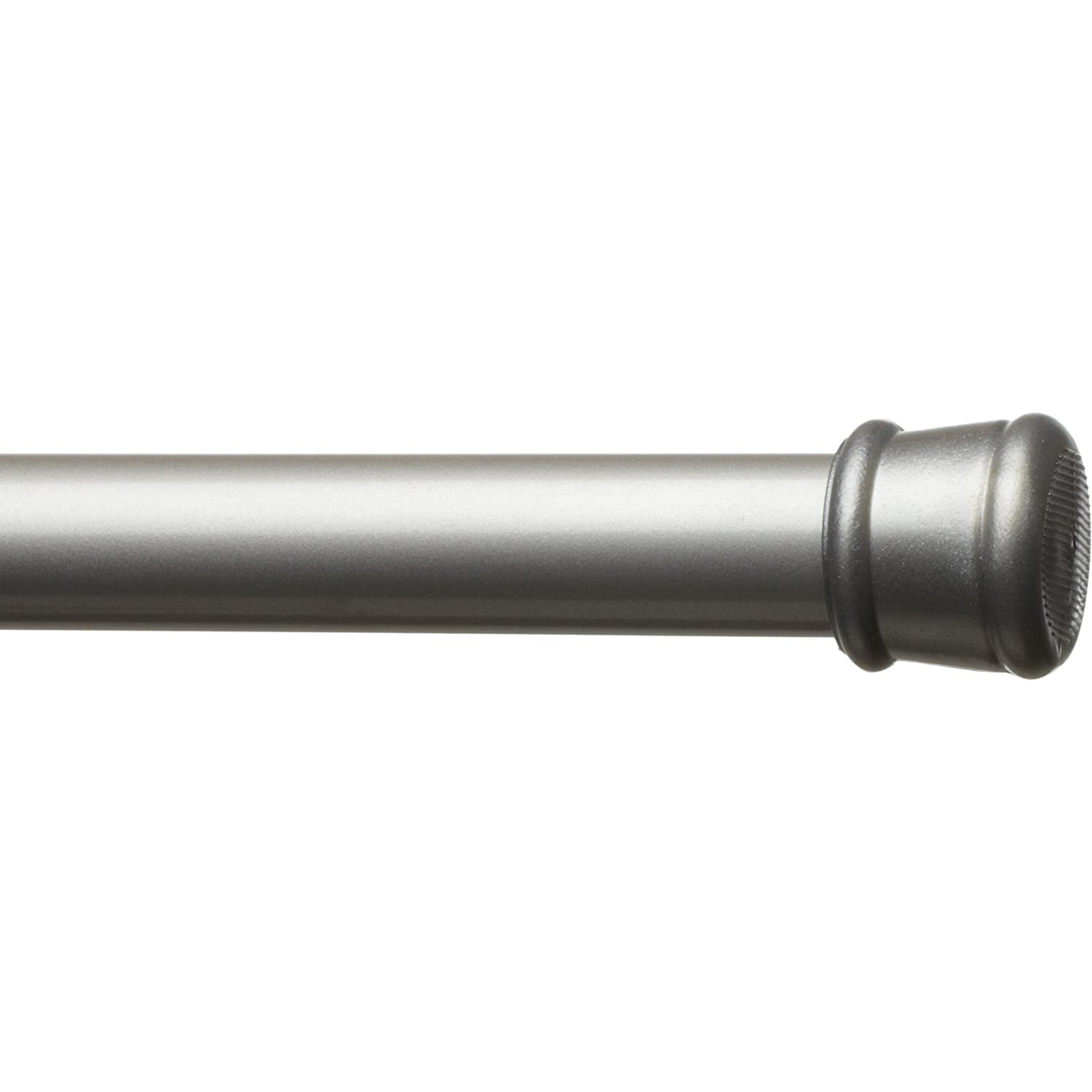 Adjustable Silver Steel Tension Shower Curtain Rod, 41-76 Inches