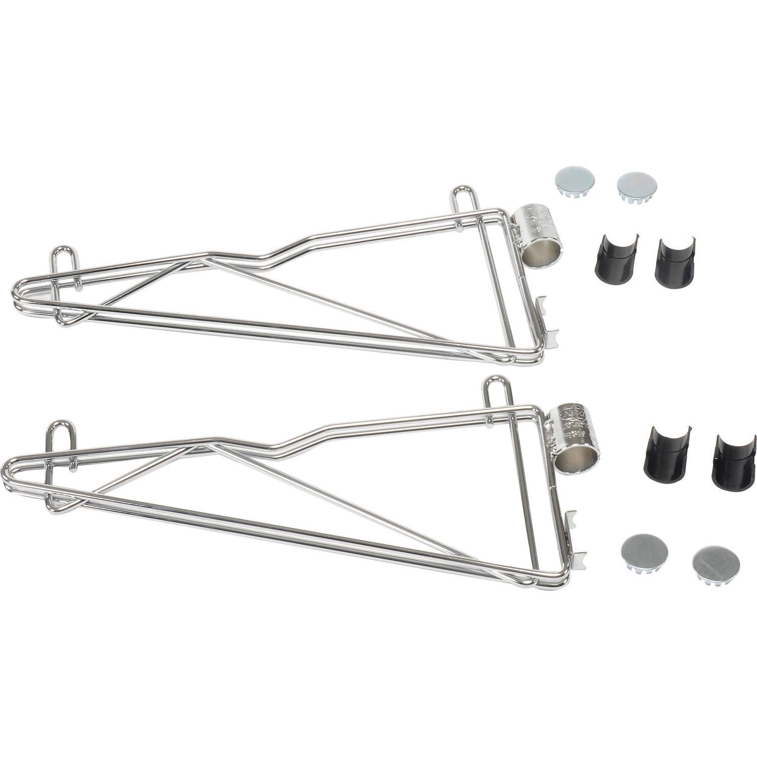 Nexel Chrome Adjustable Single Shelf Post Bracket 14""D