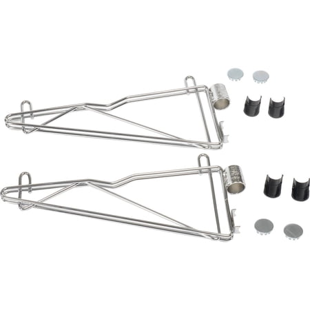 Nexel Chrome Adjustable Single Shelf Post Bracket 14""D