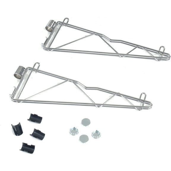 Nexel Chrome Adjustable Single Shelf Post Bracket 18""D