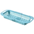 thumbnail image 1 of Adjustable Sink Colander Basket - Multipurpose Kitchen Utensil Strainer for Plates, Vegetables Cups - Telescopic Dish Drying Rack Organizer, 1 of 4