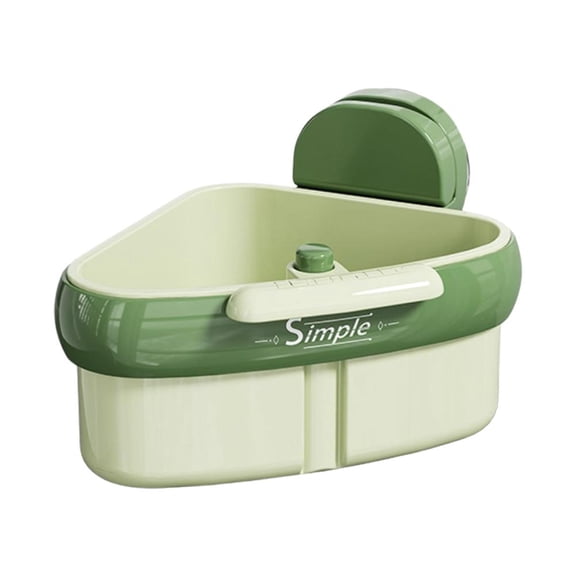 Adjustable Sink Drain Basket, 5.85" x 4.09", Strong Suction Cup Mount, Frees Up Counter Space for Kitchen or Bathroom Use