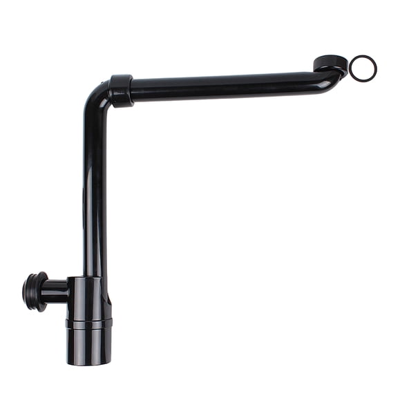 Adjustable Sink Drain Trap 1-1/4Inch Space Saving Sink Waste Trap Bathroom Drain Pipe Rotating Sink Waste Trap