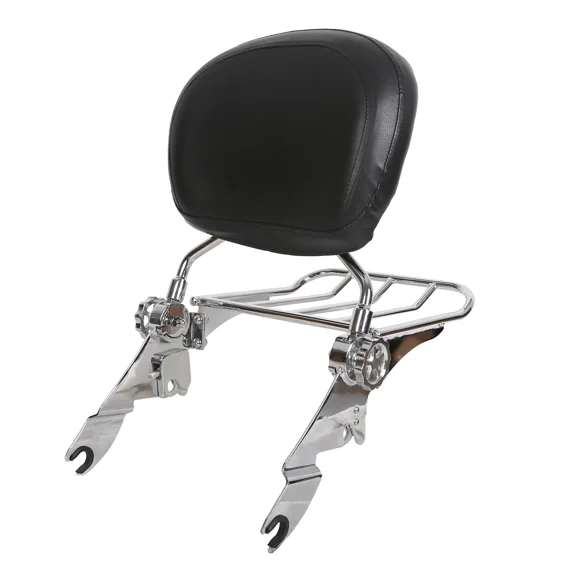 Adjustable Sissy Bar with Backrest & Luggage Rack Fits Harley Touring Road Glide Street Glide 2009-2024