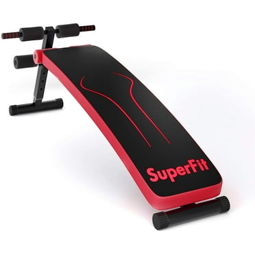 Adjustable Sit Up Bench, Abdominal Training Workout Slant Bench, Decline Curved Ab Bench for Home Gym Ab Exercises