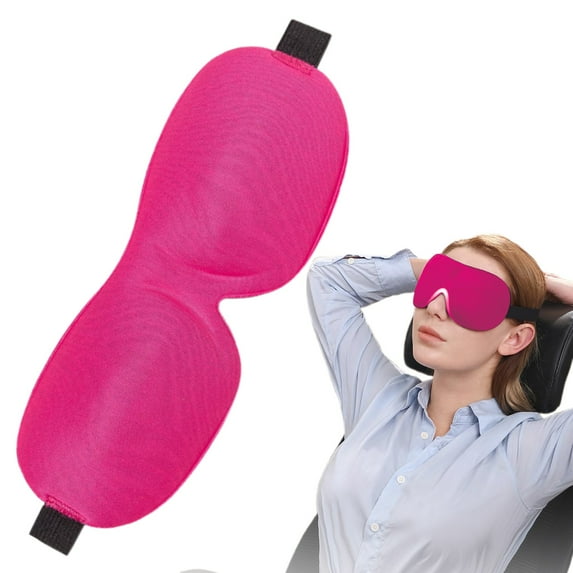 Adjustable Sleep Mask, Comfortable Eye Cover, 3D Design Blackout, for Sleeping Travel, Night Blindfold Breathable, for Men Women