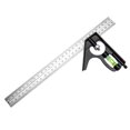 thumbnail image 1 of Adjustable Sliding Combination Square Ruler, Metal Ruler Framing Square T Ruler Carpentry Woodworking Measure Tools, 1 of 4