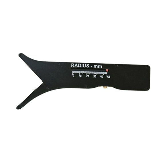 Adjustable Sliding Radius Gauge Radius Measuring Ruler from 0-50mm for Woodworking Engineering Drafting Metalworking