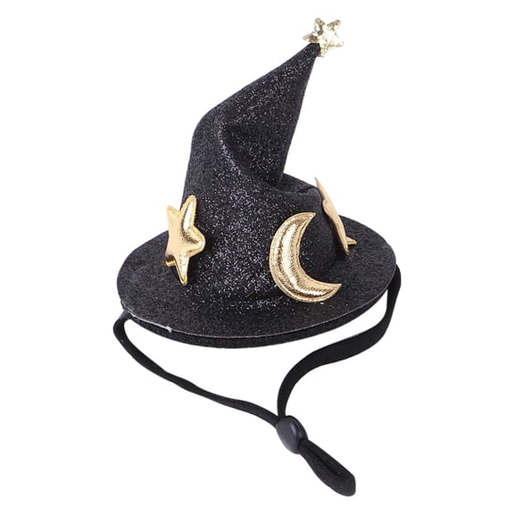 Adjustable Small Pet Wizard Hat, Cute Mini Party Hat for Hamsters, Guinea Pigs & Small Animals