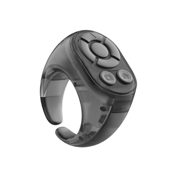 Adjustable Smart Remote Control Ring for Hands Free Media Browsing and Camera Shutter