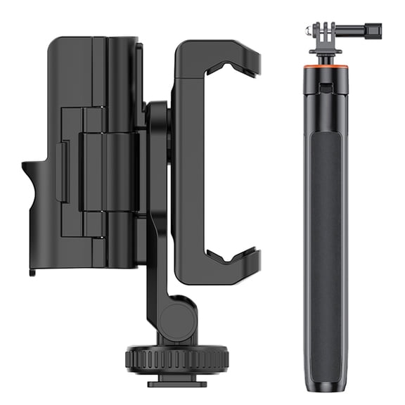 Adjustable Smartphone Mount Teleprompter Holder With Cold Shoe For Pocket 3 Camera Accessory for Stable Record
