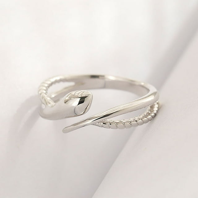 Adjustable Snake Cobra Shaped Ring Punk Gothic Exaggerated Spirit Snake ...