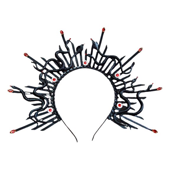 Adjustable Snake Head Crown Hair Accessory for Women Perfect for Adding a Touch of Mythical Charm to Any Styles Outfit