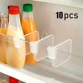 thumbnail image 1 of Adjustable Snap-On Fridge Divider Organizer – Food-Grade Plastic Shelf Separators for Refrigerator Space-Saving, Easy to Install, 1 of 7