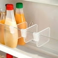 thumbnail image 1 of Adjustable Snap-On Fridge Divider Organizer – Food-Grade Plastic Shelf Separators for Refrigerator Space-Saving, Easy to Install, 1 of 7