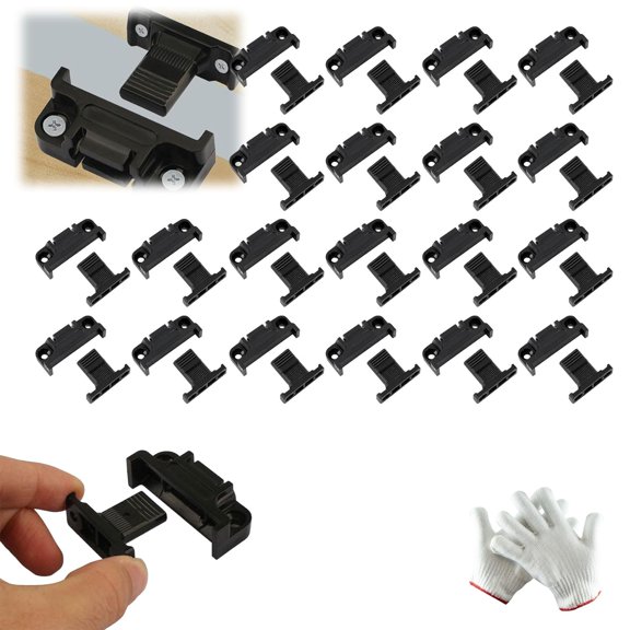 Adjustable Snap-in Panel Fastener, 2-in-1 Quick Release Column Connector, Hidden Joint Clip for Cabinet Wardrobe(20Pcs)