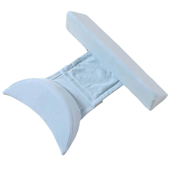 Adjustable Soft Breathable Side Sleeping Pillow with Auxiliary Rollover Backrest and Fixed for Comfortable Support
