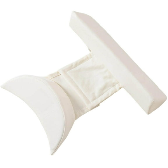 Adjustable Soft Breathable Side Support Pillow for Side Sleeping Rollover Backrest and Fixed Design - Ideal for Comfortable Positioning and Spitting Milk Prevention