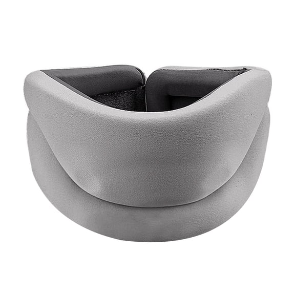 Adjustable Soft Neck Brace Cervical Support Collar Breathable Neck Wrap for Daily Wear Sports and Comfort（gray）