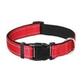 thumbnail image 1 of Adjustable Soft Neoprene Padded Reflective Nylon Dog Collar with Secure Buckle for Medium Sized, 1 of 6