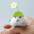thumbnail image 1 of Adjustable Soft Pet Hat for Small Animals - Cute Frog Carrot Elephant Pig Mushroom Costume for Reptiles Birds Hamsters Hedgehogs - Lightweight Halloween Christmas Valentine's Day Accessory, 1 of 6