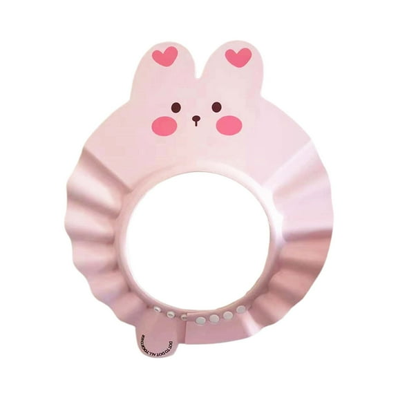 Adjustable Soft TPE Baby Bath Rinse Cap - Safe Water Play & Hair Washing Shield for Toddlers, Snap Button Closure, Protects Eyes from Shampoo