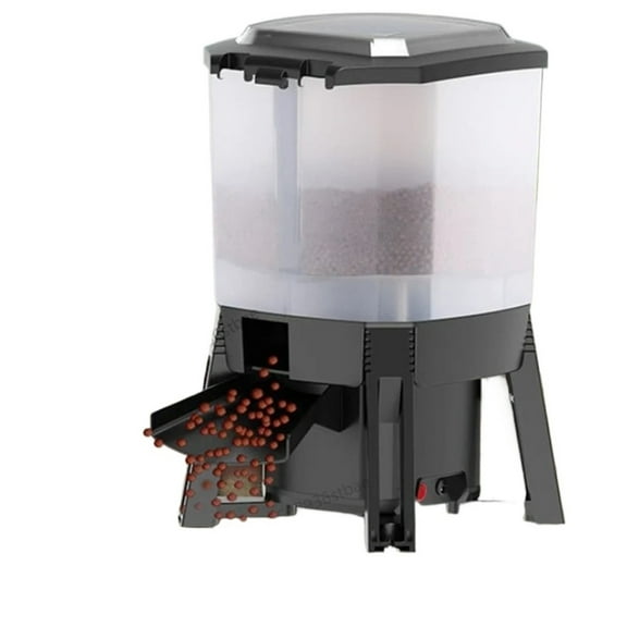 Adjustable Solar Automatic Aquarium Feeder Timer Fish Pond Digital Food Dispenser Koi Pond Intelligent Timing Feeding ,Easy to Install