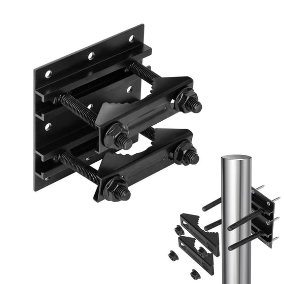 Adjustable Solar Mounting Bracket Fence Hook for Round, Square, T-Posts 2-1/2 Max Width 1-Pack