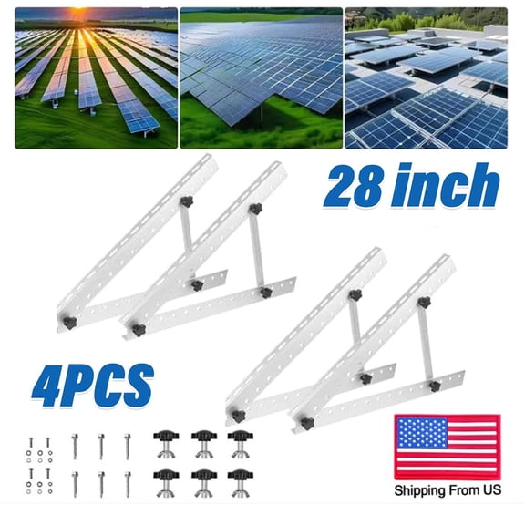 Adjustable Solar Panel Tilt Mount PV Brackets for Any Flat Surface RV Roof Boat